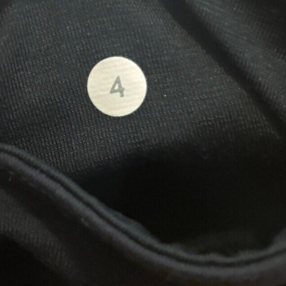 Lululemon Leggings Womens 4 Black Purple Stretch 34" Yoga Gym Workout Pants - Picture 4 of 4